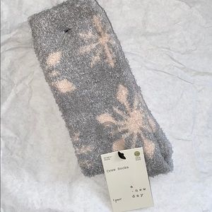 A new day fuzzy socks